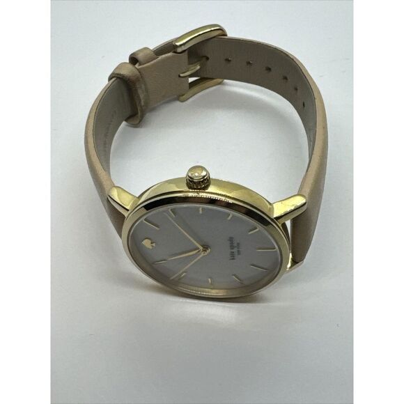 Kate Spade New York Metro 0073 Women\'s Beige Leather Analog Quartz Watch JNA505 main image 8